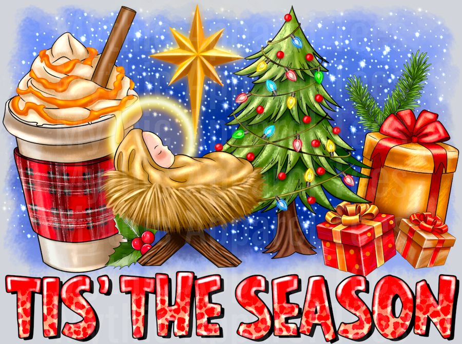 Tis The Season Jesus Baby Christmas Religious