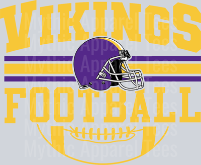 VIKINGS NFL Classic Design DTF NFL Transfers
