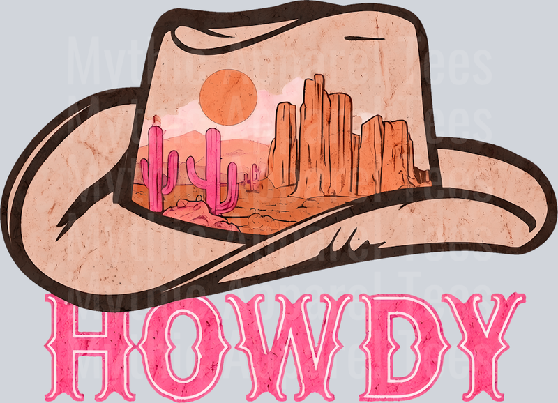 Howdy Cowgirl Hat Cowgirl Western Southern Girl Pink