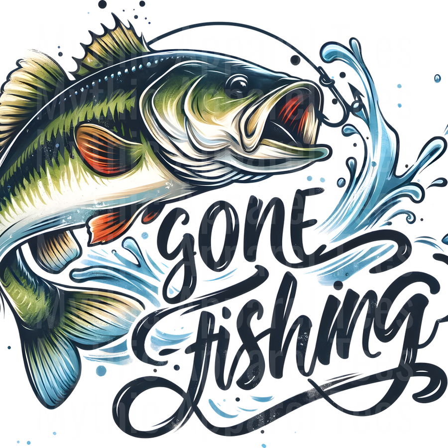 Fishing DTF Transfer