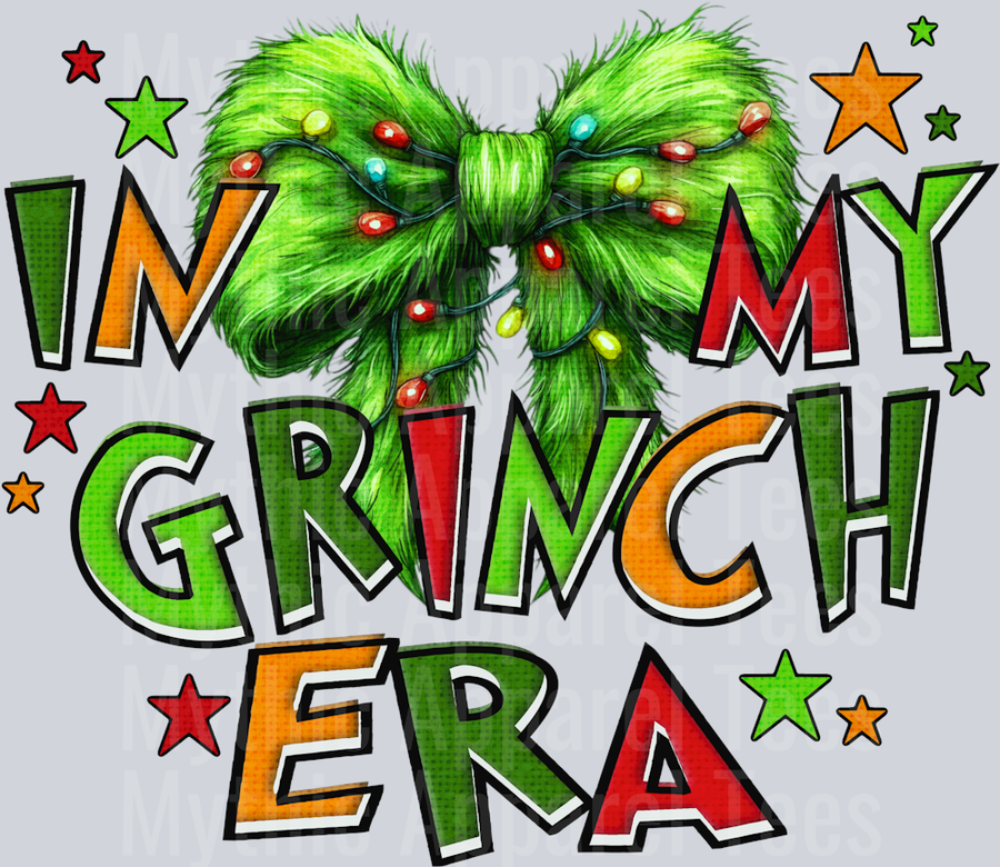 In my grinch era DTF Christmas Transfers