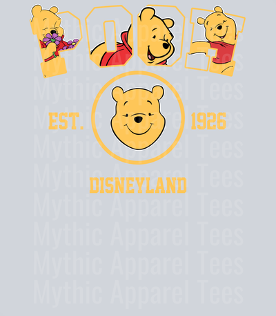 Pooh winnie the pooh est 1926 DTF Disney Transfers