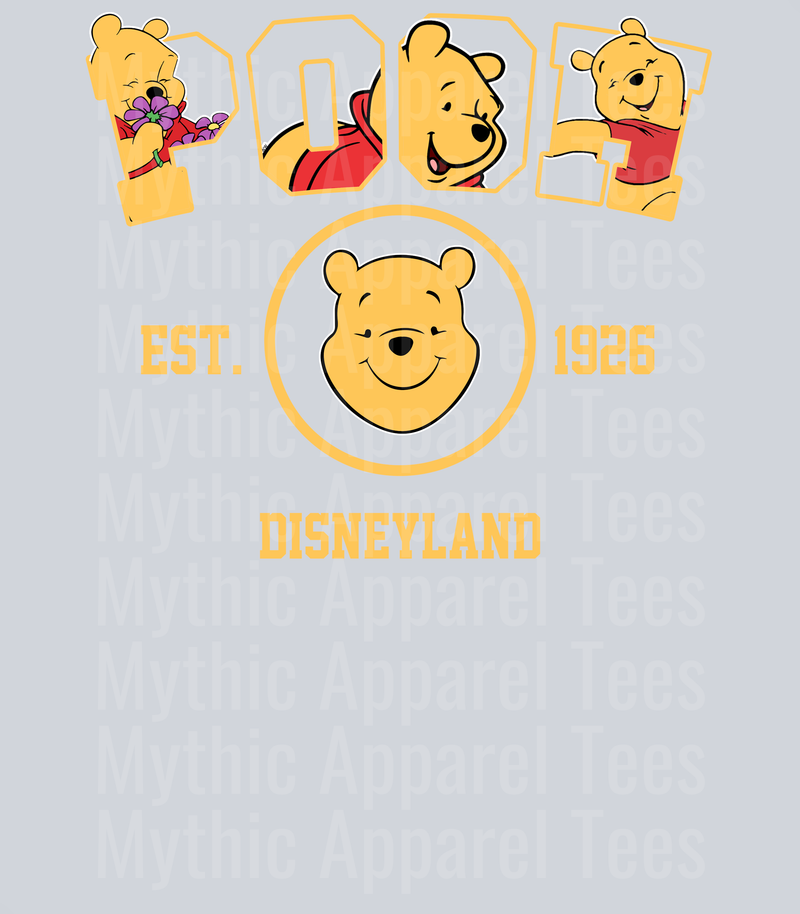 Pooh winnie the pooh est 1926 DTF Disney Transfers