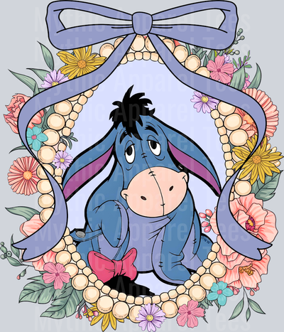 Eeyore Winnie The Pooh Mirror Bracelet frame DTF Disney Transfers