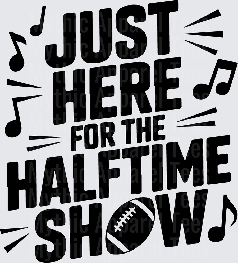 American Football Just Here For The Halftime Show Music Notes