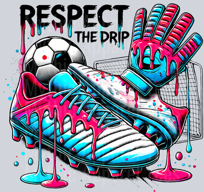 Soccer Drip Boys gloves Ice Cream Drip Youth Respect The Drip DTF Soccer Transfers