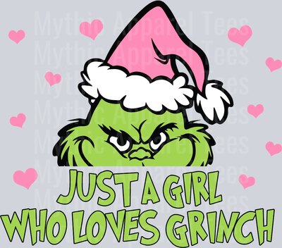 Just A Girl Who Loves Grinch pink