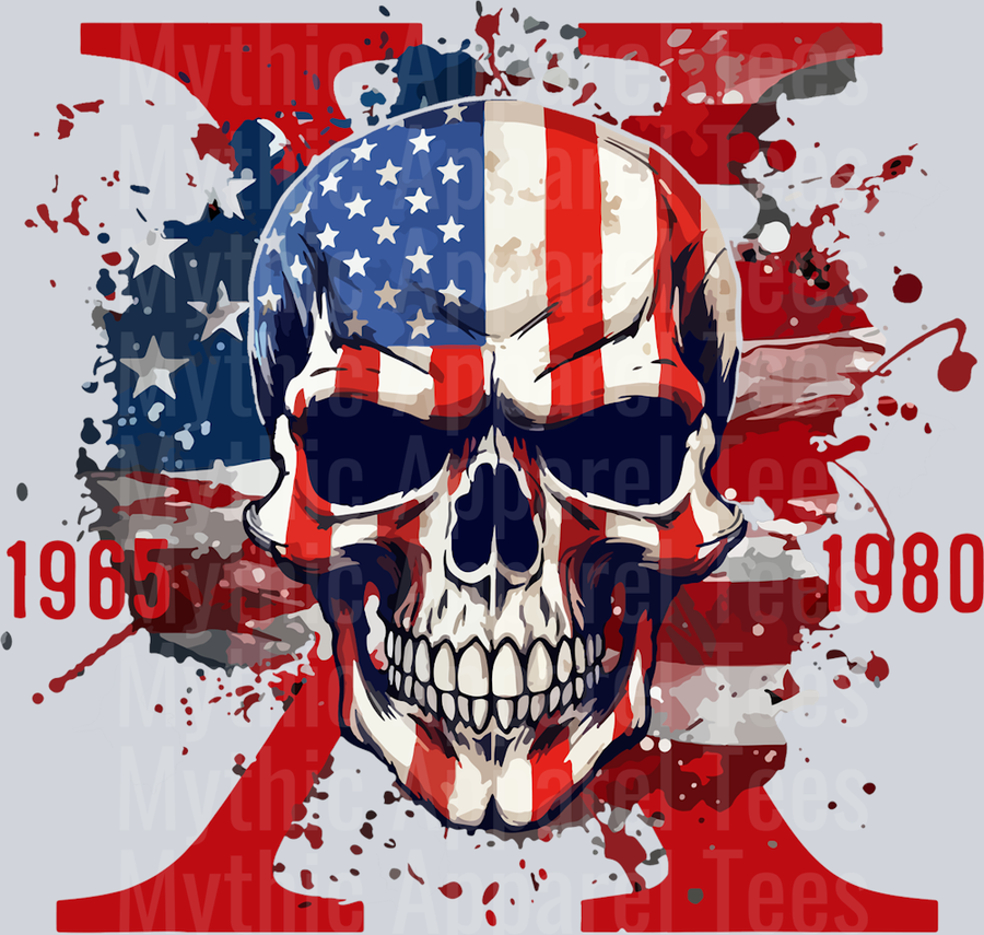 Gen X Skull DTF Skull Transfers