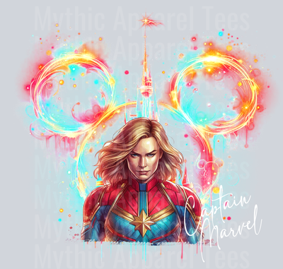 Captain Marvel Disney Castle Marvel Superhero