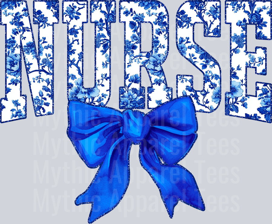 Blue Toile Nurse