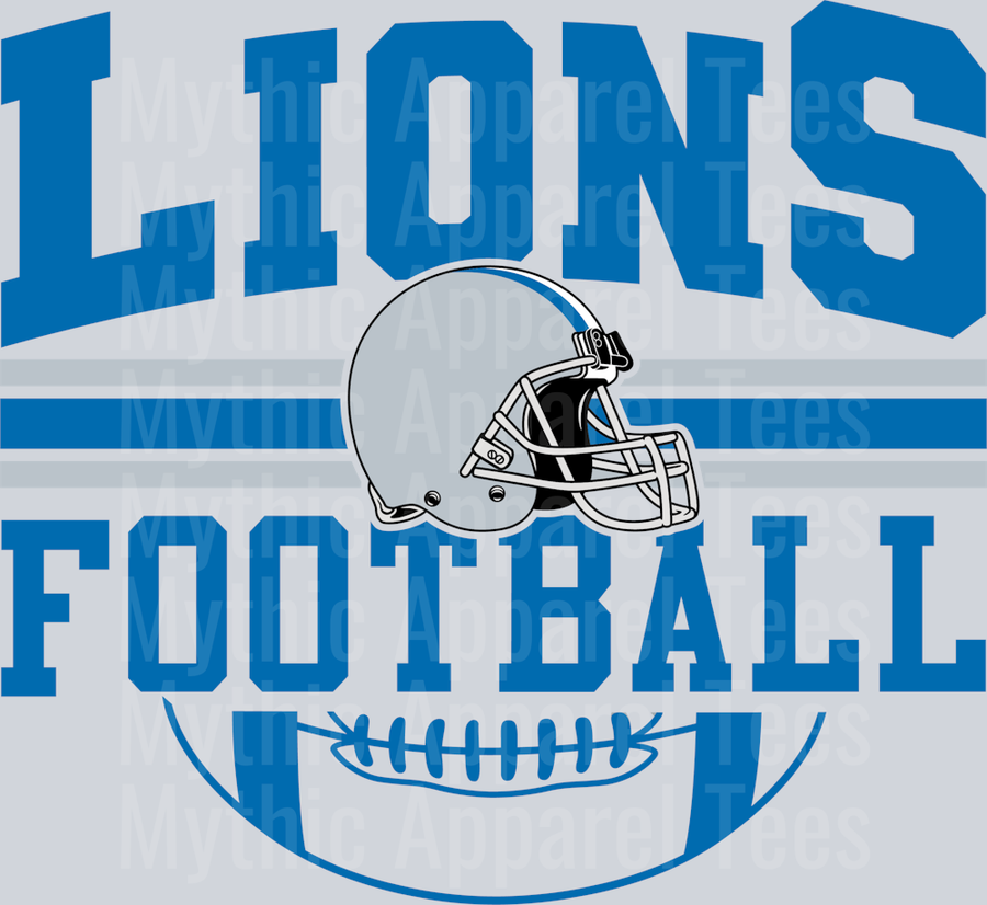 LIONS NFL Classic Design DTF NFL Transfers