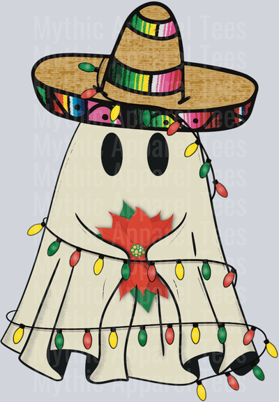 Feliz Navidad pocket ghost DTF Christmas Transfers