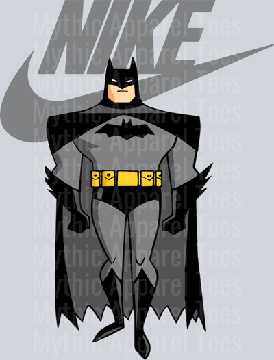 Batman Grey Swoosh JUST DO IT DTF Nike Transfers