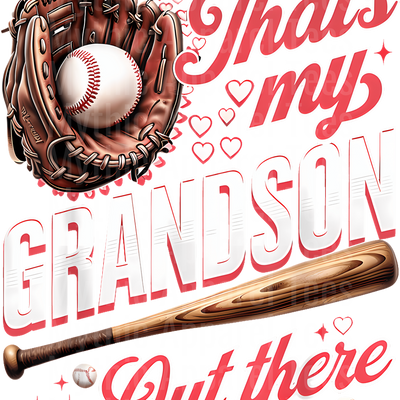 Grandma Grandpa Grandparents Baseball DTF Transfer