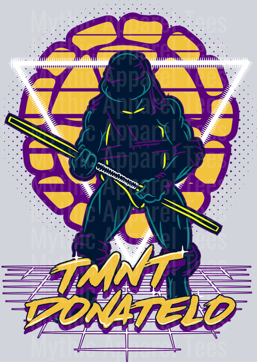 TMNT Donatelo Purple DTF Teenage Mutant Ninja Turtles Transfers