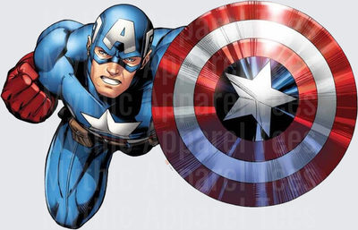 Marvel Super Heroes Captain America Charging with Shield