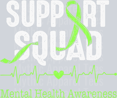Support Squad Heartbeat DTF Mental Health Awareness Transfers