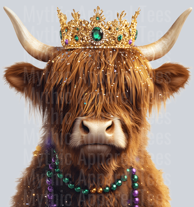 AZ783 Mardi Gras Highland Cow (33)