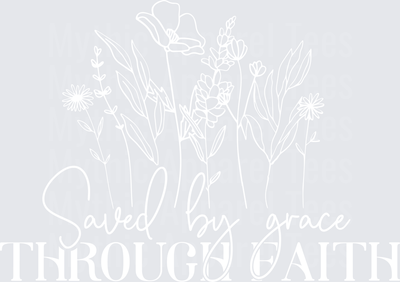 Bold Faith Typography Graphic with Inspirational Religious Text Design