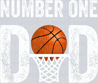 24 Number One Basketball Dad Fathers Day Men Best Daddy Ever T-Shirt