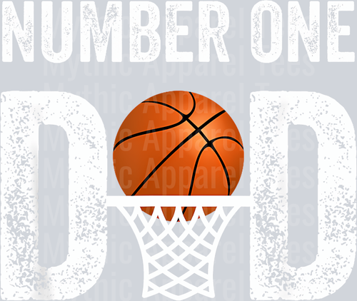 24 Number One Basketball Dad Fathers Day Men Best Daddy Ever T-Shirt