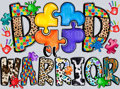 Dad Warrior Autism Awareness