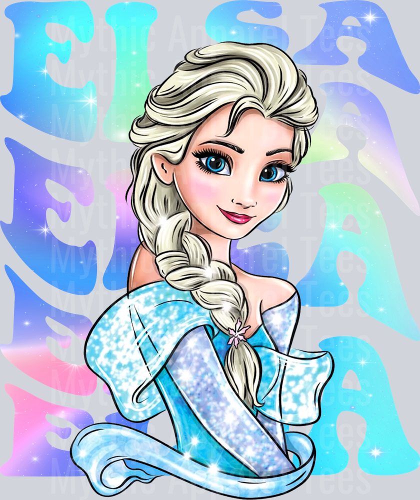 Elsa Disney Princess Stacked Name Disney