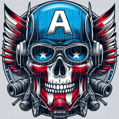 Captain America Skull DTF Superhero Transfers
