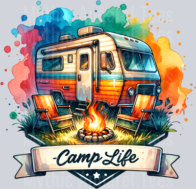 Camp life 16 DTF Camping Transfers