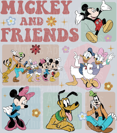 Mickey and friends classic characters DTF Disney Transfers