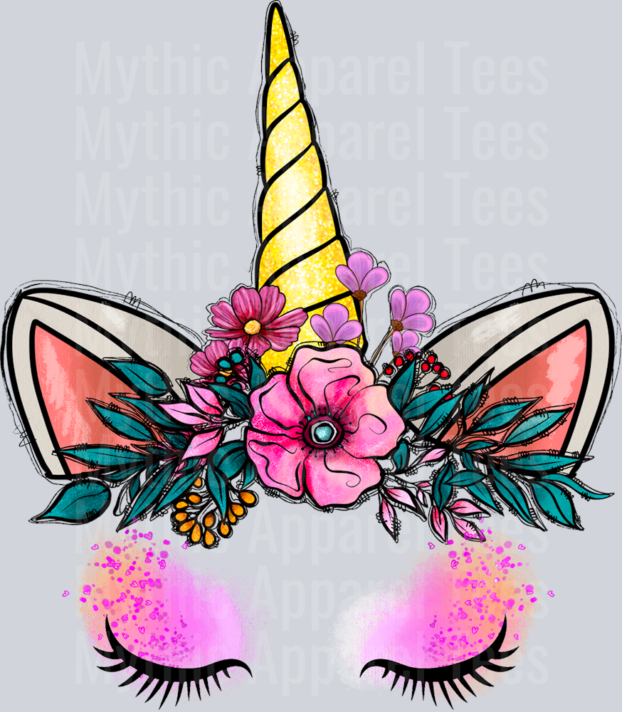 Unicorn eyes DTF Unicorn Transfers