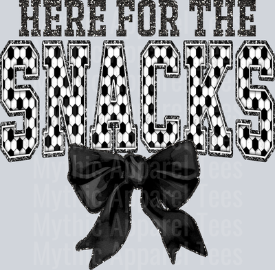 Soccer Here For The Snacks School Spirit & Sports