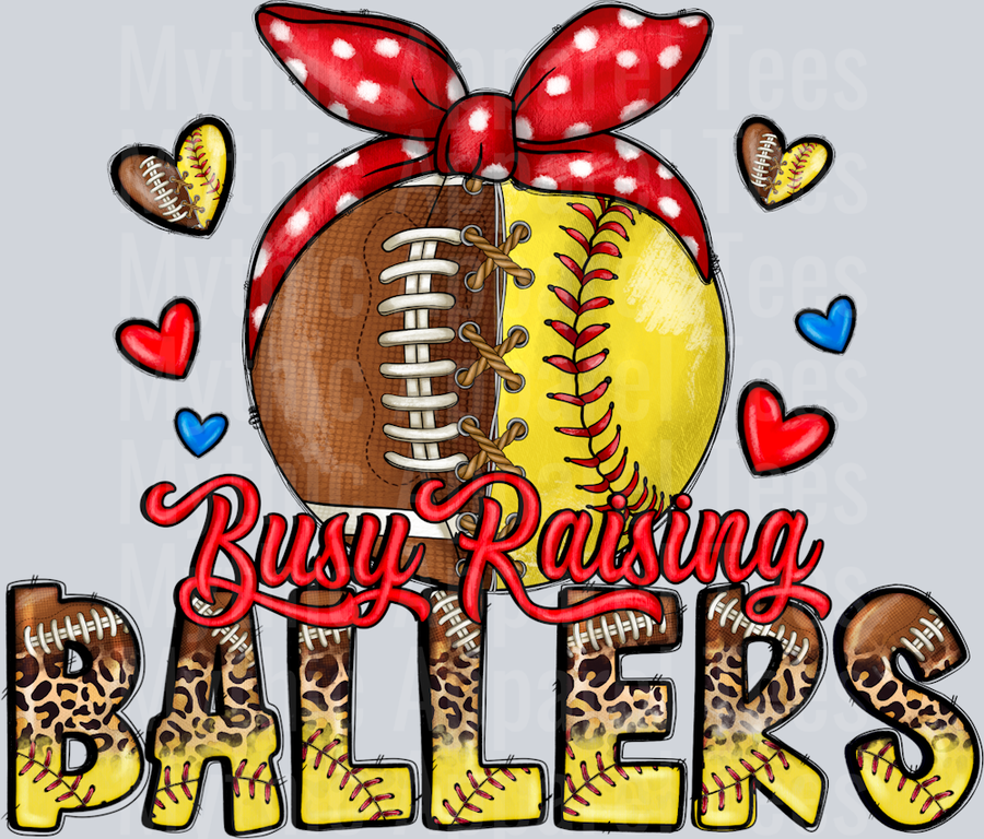 Busy Raising ballers softball and football