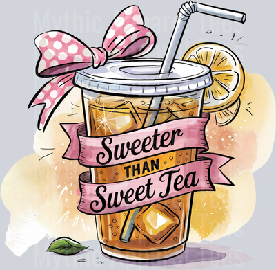 sweeter than sweet tea DTF Tea Transfers