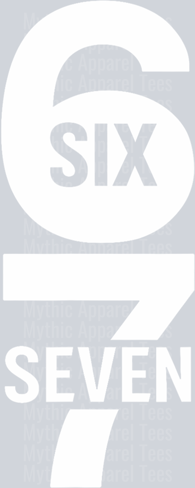 Fun Six Seven 6 7 Meme Design 6 7 T-Shirt (1)