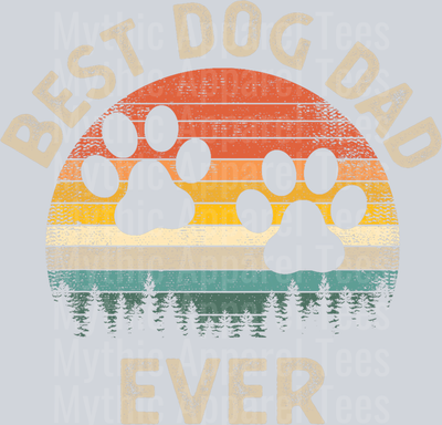 Best Dog Dad Ever DTF Dad Transfers