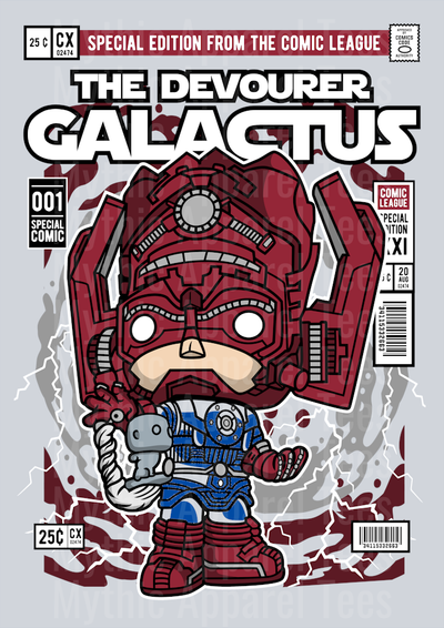 Galactus Comic Book Cover STYLE DTF Pop Culture Transfers