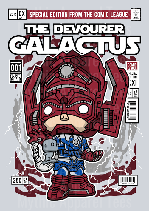 Galactus Comic Book Cover STYLE DTF Pop Culture Transfers