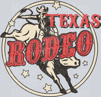 Texas Rodeo Cowboy on bull Western