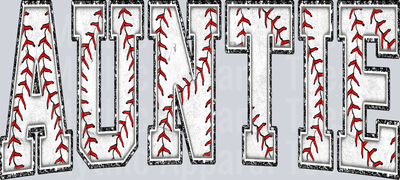 Baseball Auntie School Spirit & Sports
