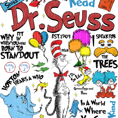 Dr Suess DTF Transfer