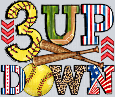 3 Up Down Softball