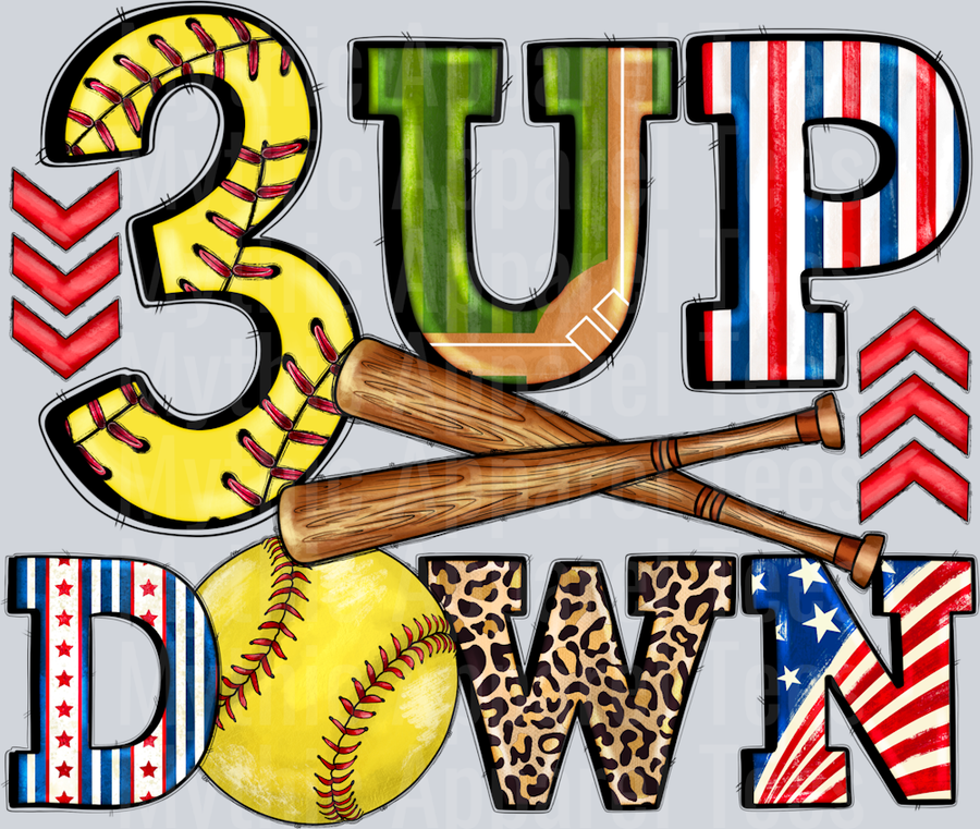 3 Up Down Softball