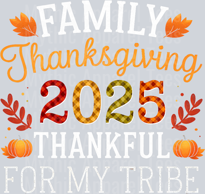 Family Thanksgiving 2025 Thankful For My Group Autumn T-Shirt