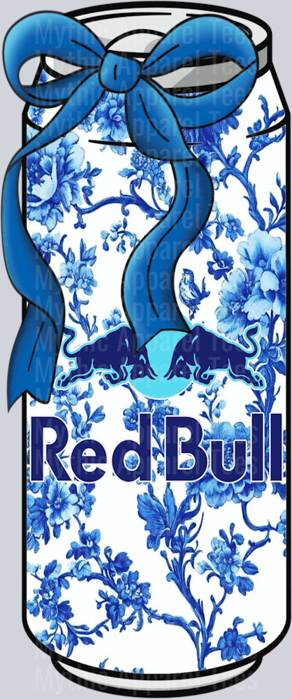 Redbull pocket blue chinois DTF Drink Transfers