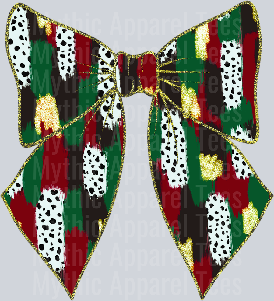 Christmas bow DTF Christmas Transfers