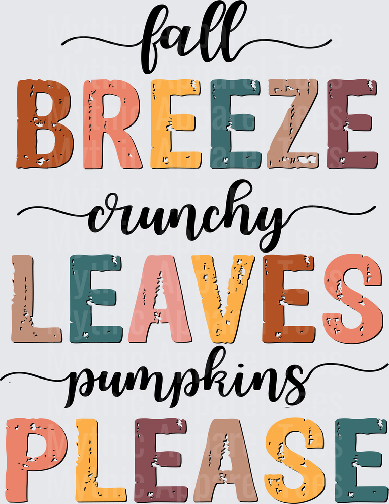 Disney Fall and Thanksgiving Breeze Crunchy Leaves Pumpkins Please