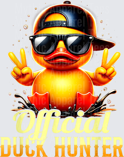Jeep Ducks Official Duck Hunter Cool Rubber Duck Peace Sign