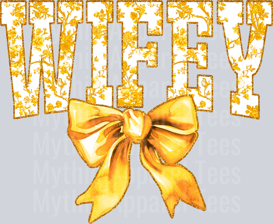Yellow Toile Wifey