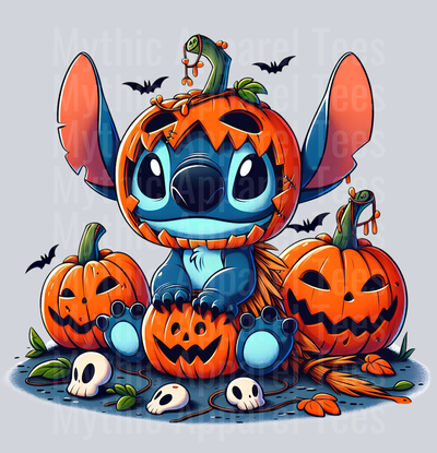 Stitch Halloween Transfer 3 DTF Stitch Halloween Transfers